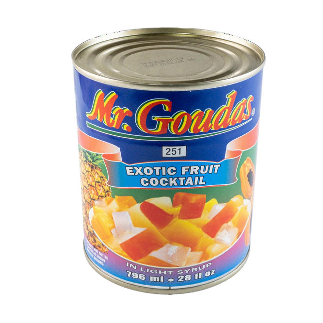 Mr. Goudas Exotic Fruit Cocktail 796ml - Case of 12