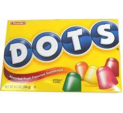 Dots Assorted Fruit Flavored Gumdrops 184g (12 pack)