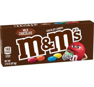 M&M Milk Chocolate Candy Theater Box 87.9g (12 pack)
