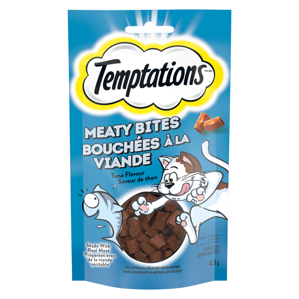 Temptations Meaty Bites Tuna Cat Food 43g - Case of 12