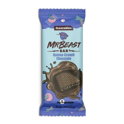 Mr. Beast Feastables Quinoa Crunch Chocolate Bar 35g - Case of 24