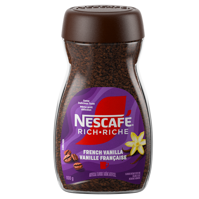 Nescafe Rich French Vanilla Instant Coffee 100g - Case of 12