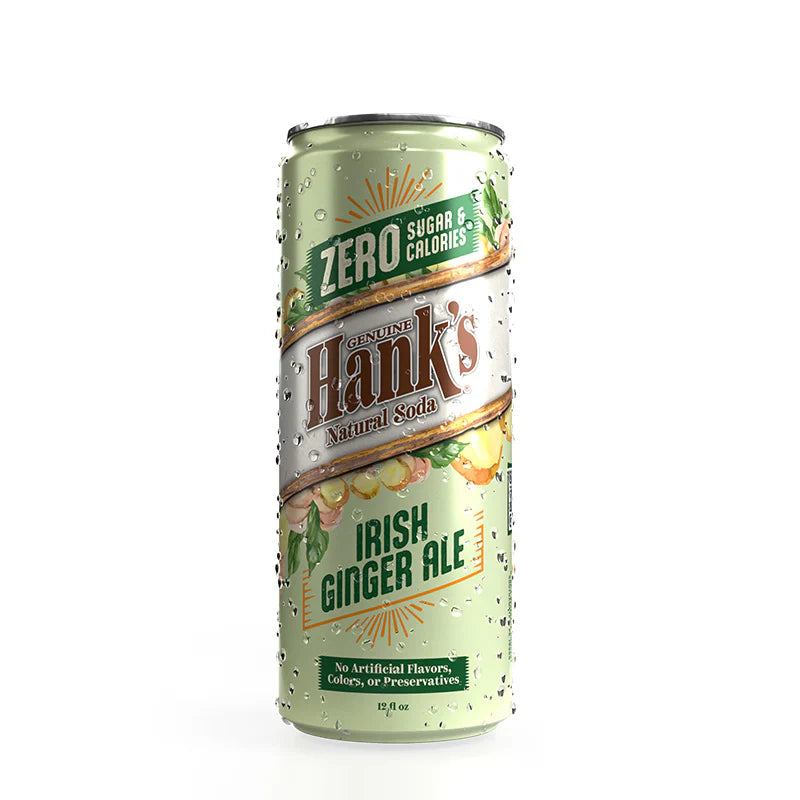 Hank's Irish Ginger Ale Zero 355ml - Case of 12