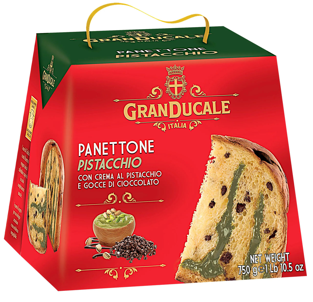 Granducale Panettone Pistacchio Chip Cake 750g