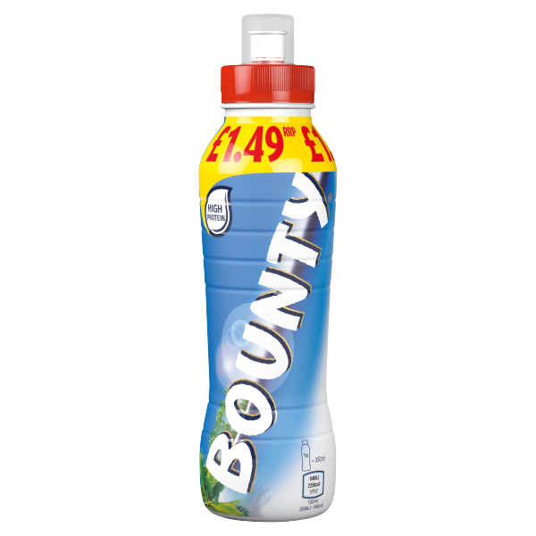 Bounty Milk Drink Sports Cap 350ml - (Case of 8) - UK Imported