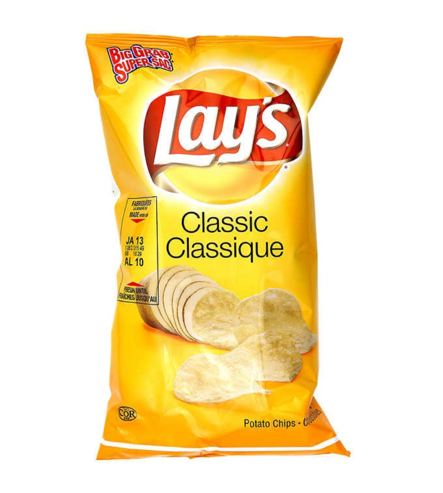 Lay's Classic Potato Chips 60g - 32ct