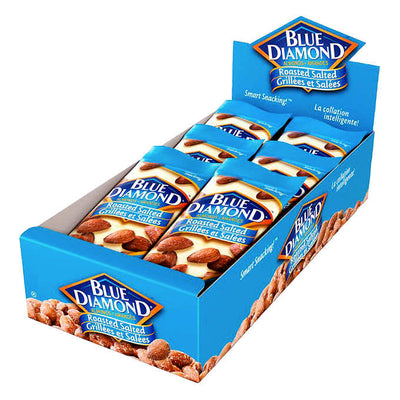 Blue Diamond Roasted Salted Almonds 23g - 18ct