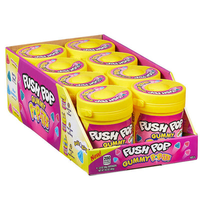 Bazooka Push Pop Gummy Pop-its 58g - 8ct