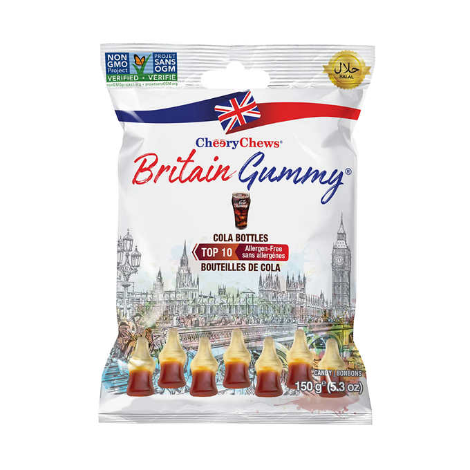 Britain Gummy Cola Bottles 150g (12 pack)