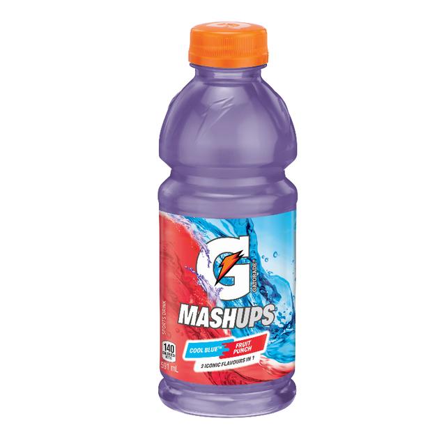 Gatorade Mashups Cool Blue/Fruit Punch 591ml - Case of 24
