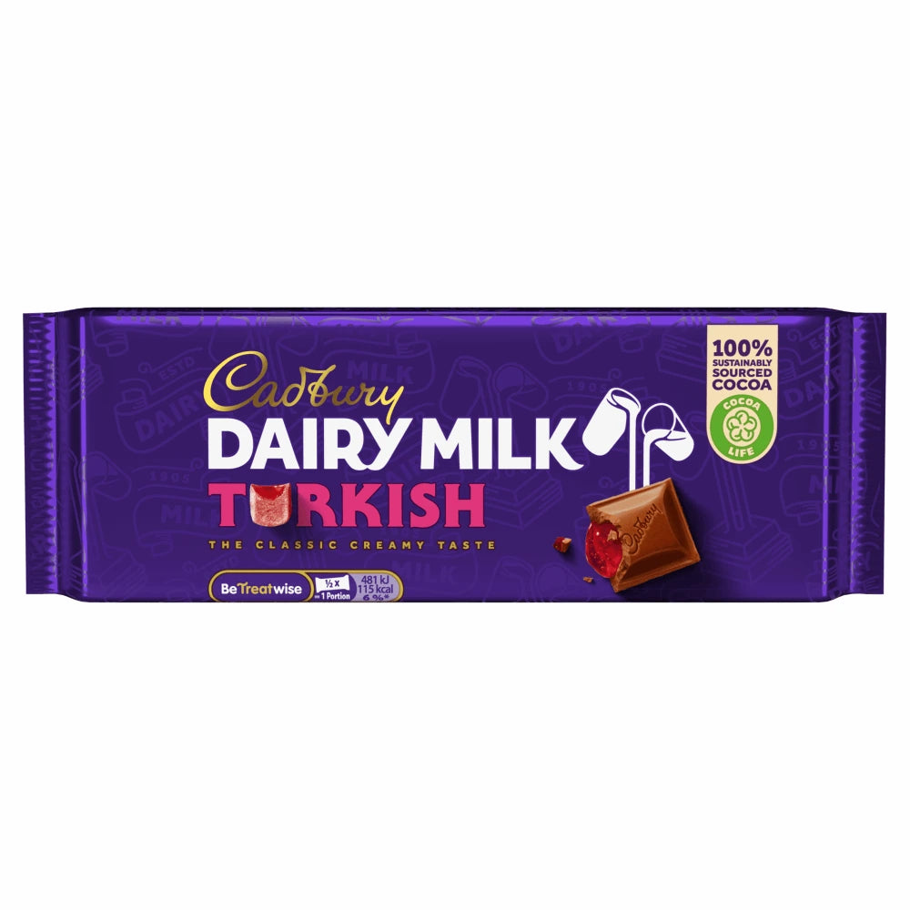 Cadbury Dairy Milk Turkish 47g - Case of 48 (UK)