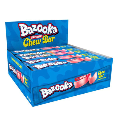 Bazooka Strawberry Chew Bar 60ct - UK