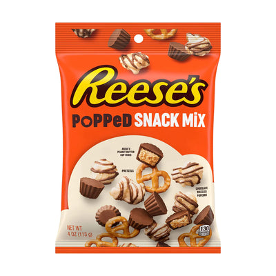 Reese's Popped Snack Mix Peg Bag 113G - Case of 12
