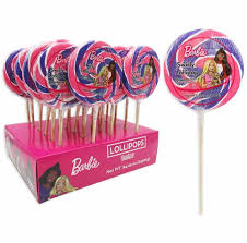 Barbie Swirly Lollipop - 24ct