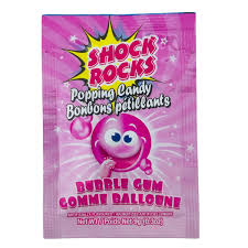 Shock Rocks Popping Bubblegum - 24ct