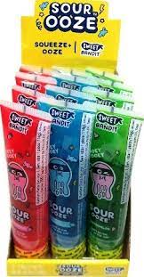 Sweet Bandit Sour Ooze Tube Candy - 12ct