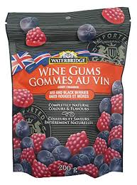 Waterbridge Wine Gums Red & Black Berries 200g (Case of 15)