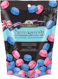 Waterbridge Samesorts Jelly Buttons Candy 200g (Case of 15)