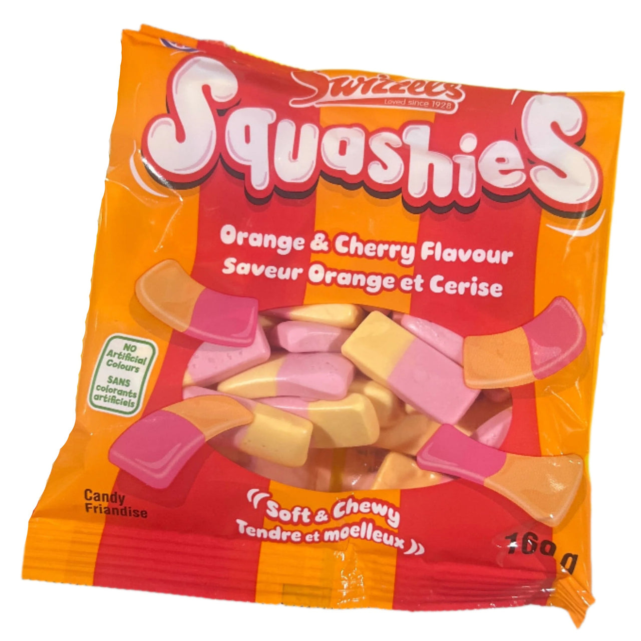 Swizzels Squashies Orange & Cherry 160g - Case of 10