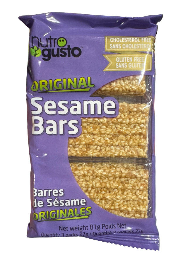 Nutro Gusto Original Sesame Bars 3pk x 27g - 24ct