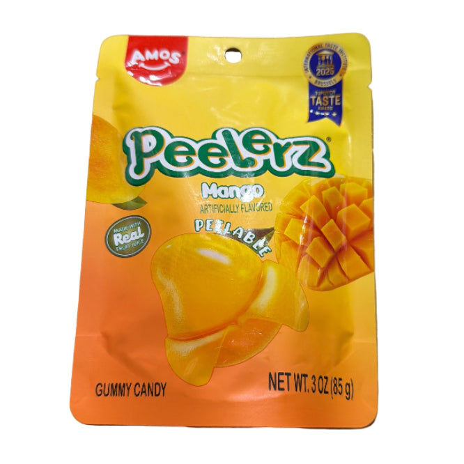 Amos Peelerz Gummy Mango 3oz - Case of 12