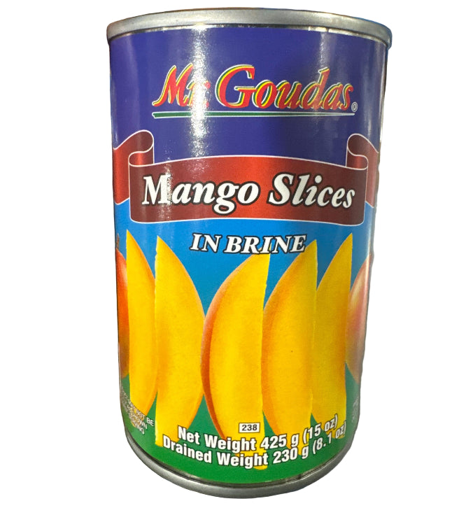 Mr. Goudas Mango Slices in Brine 425g - Case of 12