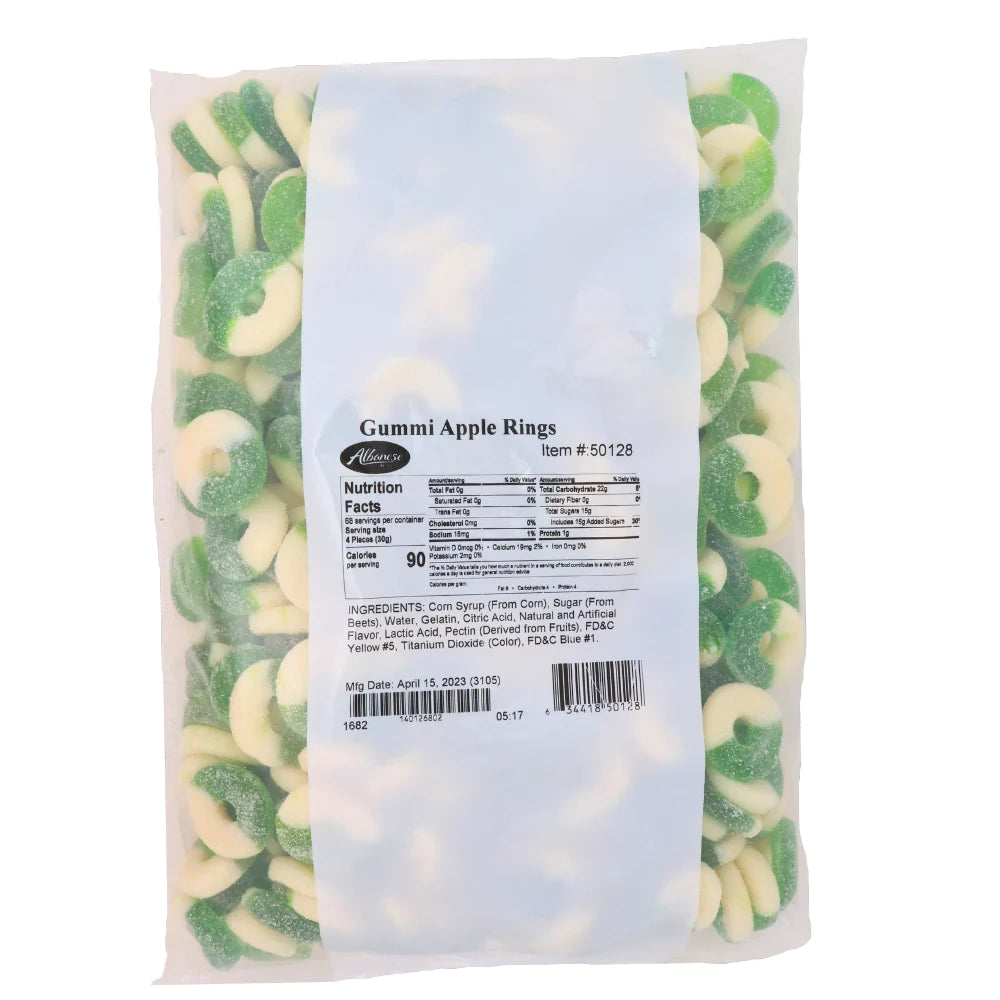 Albanese Gummi Apple Rings 4.5lb
