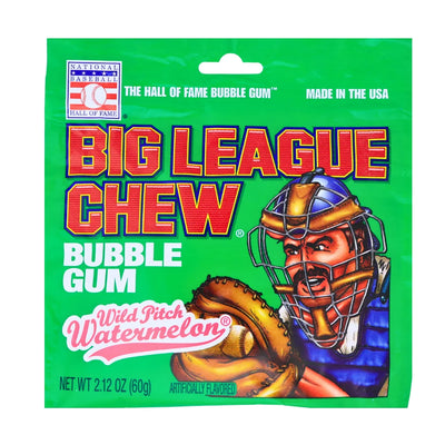 Big League Chew Bubble Gum Wild Pitch Watermelon (Case of 12)