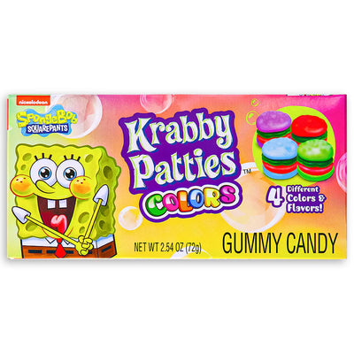 SpongeBob SquarePants - Krabby Patties Colors Candy Theater Box - Case of 12