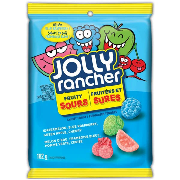 Jolly Rancher Fruity Sours 182g (Case of 12) - Canada