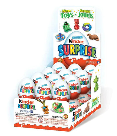 Kinder Surprise Eggs New Toys for Boys 20g - 24Ct
