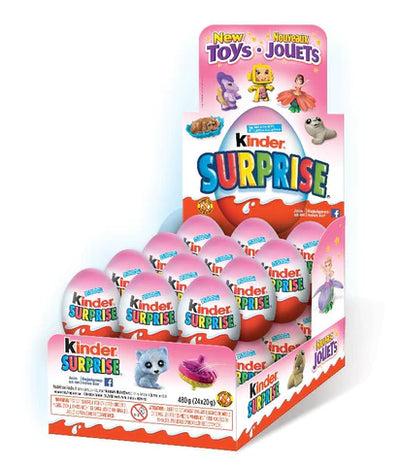 Kinder Surprise Eggs New Toys for Girls 20g - 24Ct