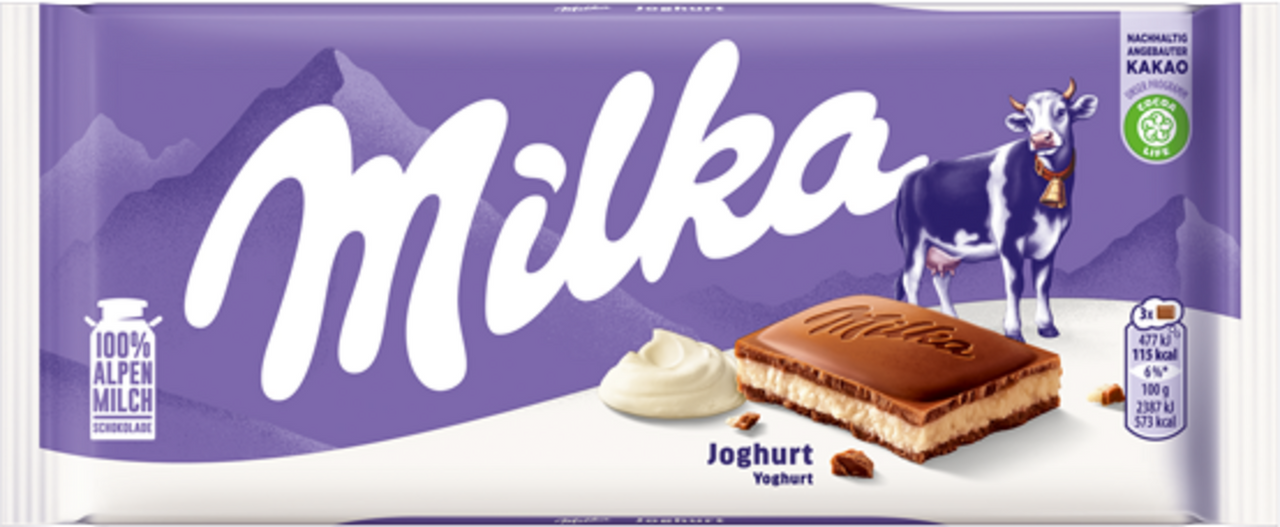 Milka Yoghurt Bar 100g - Case of 22 (EU)