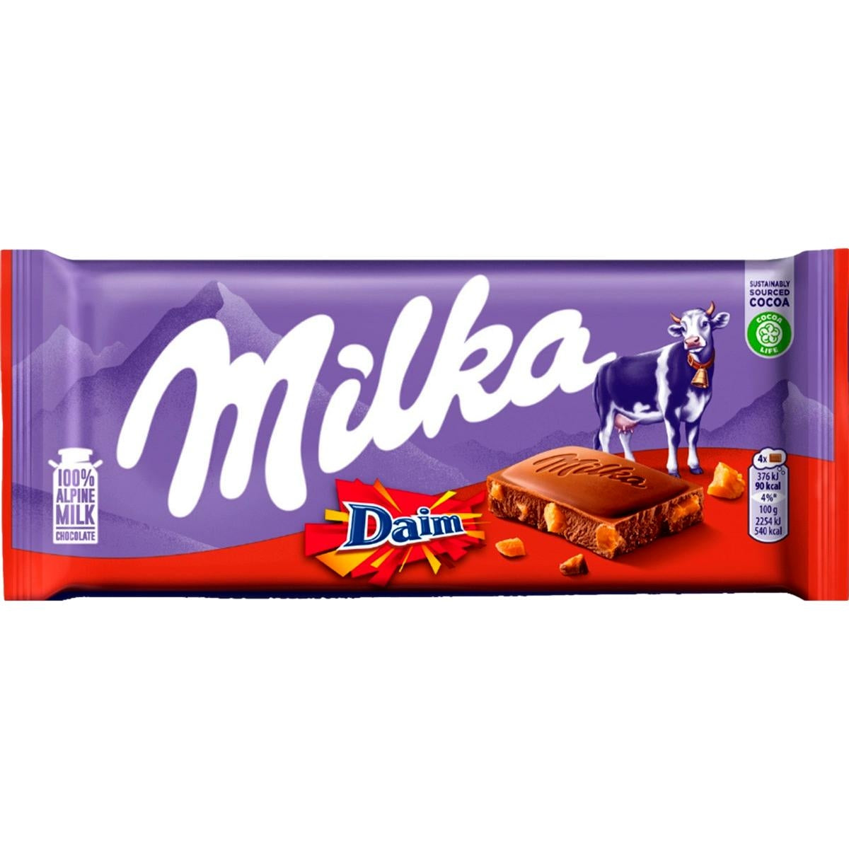 Milka Daim Bar 100g - Case of 22 (EU)