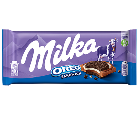 Milka Oreo Sandwich Bar 87g - Case of 16 (EU)
