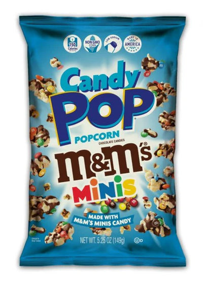 Candy Pop M&M's Minis Popcorn 149g - Case of 12