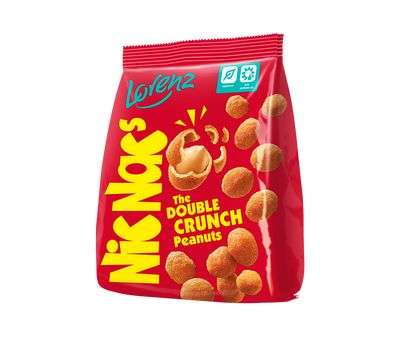 Lorenz Nic Nac's The Double Crunch Peanuts Original 125g - Case of 14 (EU)