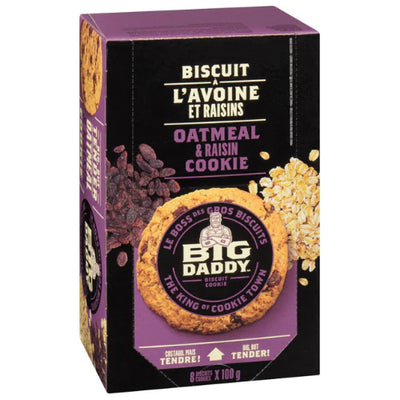 Big Daddy Oatmeal & Raisin Cookie 100g - 8ct