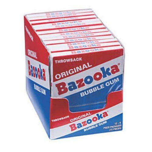 Bazooka Bubblegum Throwback Original 6pcs - Pack of 12