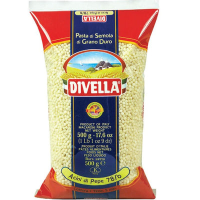 Divella Pasta Acini Di Pepe 500g - Case of 24 (Italy)