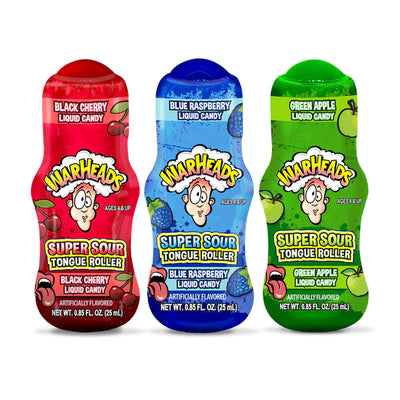 Warheads Super Sour Tongue Roller Liquid Candy 25ml - Case of 12