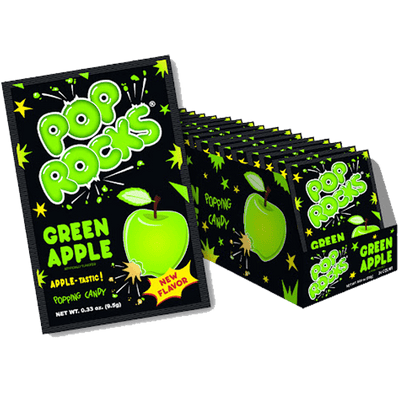 Pop Rocks Green Apple 9.5g (Case of 24)
