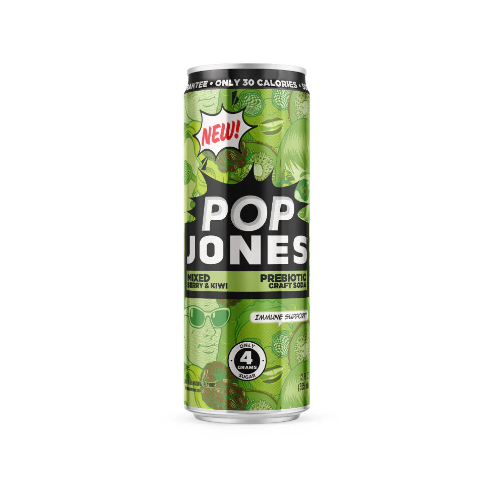 Jones Pop Mixed Berry & Kiwi 355ml - Case of 12