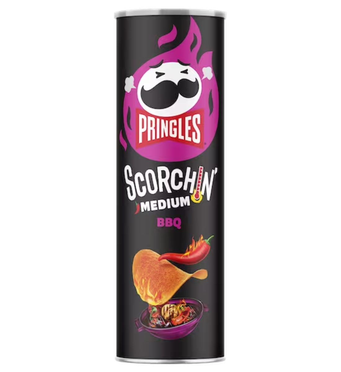 Pringles Scorchin' Medium BBQ 156g (Case of 14)