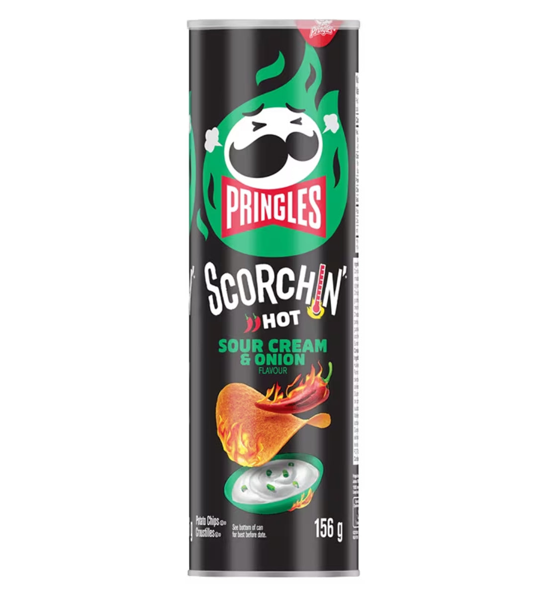 Pringles Scorchin' Hot Sour Cream & Onion 156g (Case of 14)