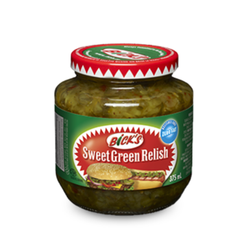 Bick’s Sweet Green Relish 375ml - Case of 12