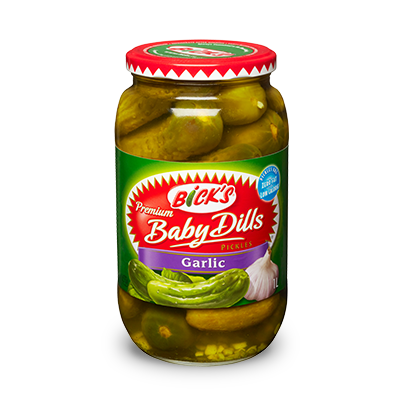 Bick’s Baby Dills Garlic Pickles 500ml - Case of 12