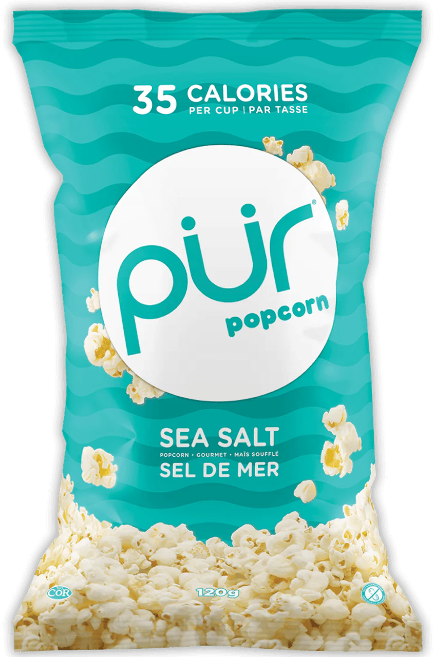 Pur Sea Salt Popcorn 120g - Case of 6