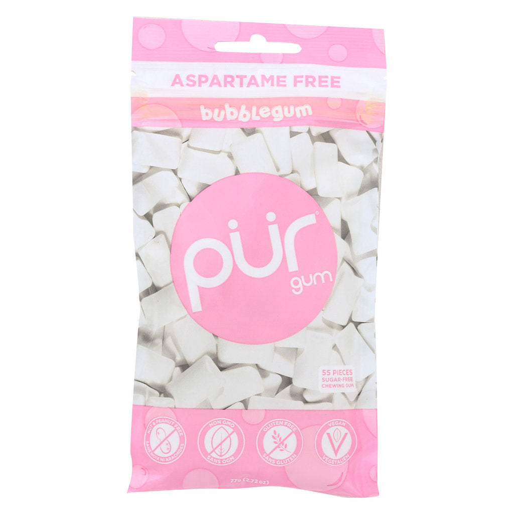 Pur Gum Bubblegum 55Pcs - 12ct