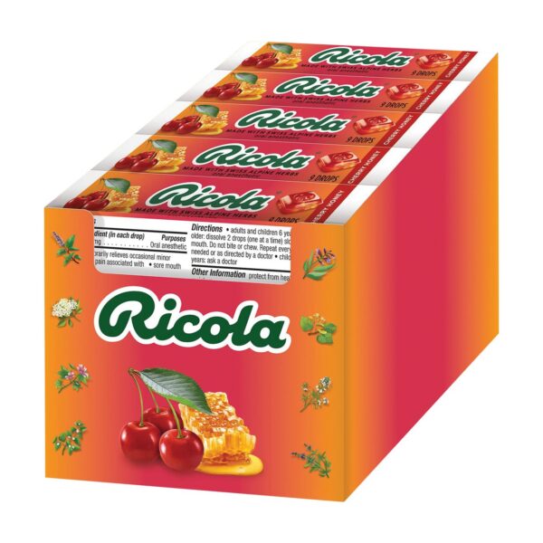 Ricola Cherry Honey Cough Drops 20ct Stockup Market